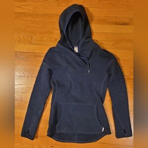 Stio Dark Blue Hooded Jacket Swearshirt